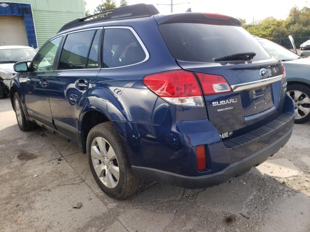 Photo 3 from auction – 2011 SUBARU OUTBACK 3. with VIN 4S4BREKC7B2335438