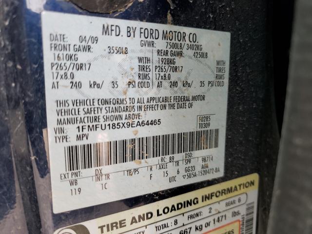 Photo 10 from auction – 2009 FORD EXPEDITION with VIN 1FMFU185X9EA64465