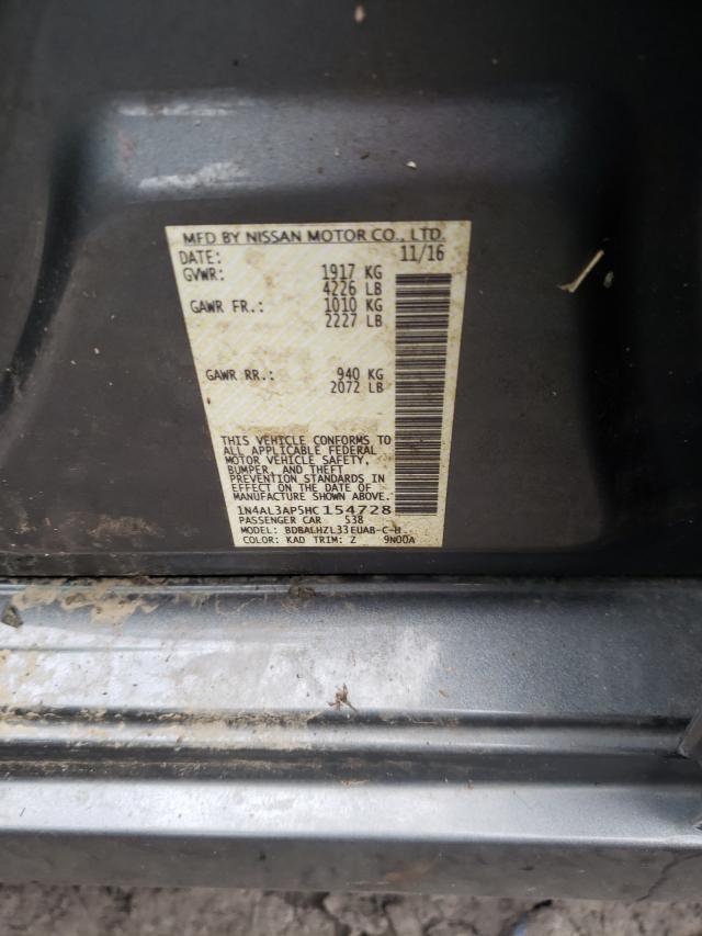 Photo 10 from auction – 2017 NISSAN ALTIMA 2.5 with VIN 1N4AL3AP5HC154728
