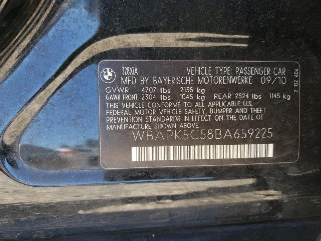 Photo 10 from auction – 2011 BMW 328 XI SUL with VIN WBAPK5C58BA659225
