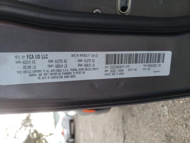 Photo 10 from auction – 2019 DODGE CHARGER SX with VIN 2C3CDXBG3KH711473