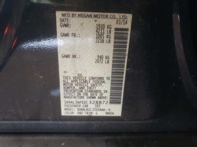 Photo 10 from auction – 2014 NISSAN ALTIMA 2.5 with VIN 1N4AL3AP1EC328872