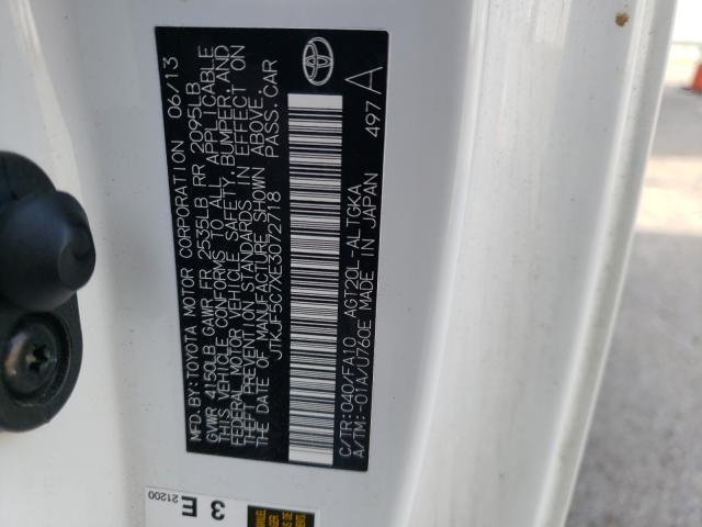 Photo 10 from auction – 2014 TOYOTA SCION TC with VIN JTKJF5C7XE3072718