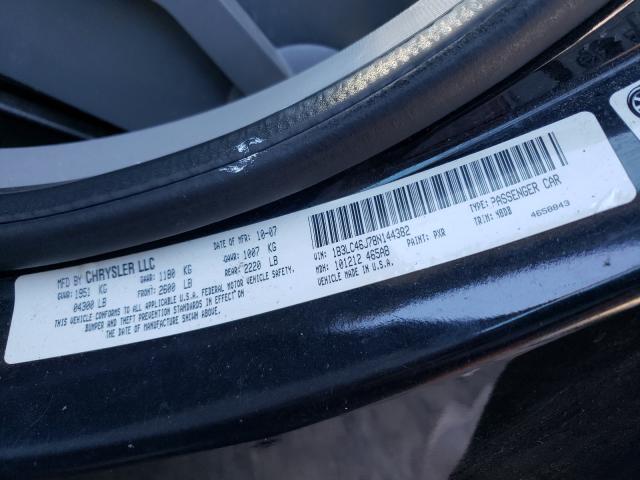 Photo 10 from auction – 2008 DODGE AVENGER SE with VIN 1B3LC46J78N144382