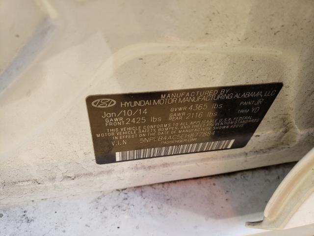 Photo 10 from auction – 2014 HYUNDAI SONATA GLS with VIN 5NPEB4AC5EH877884