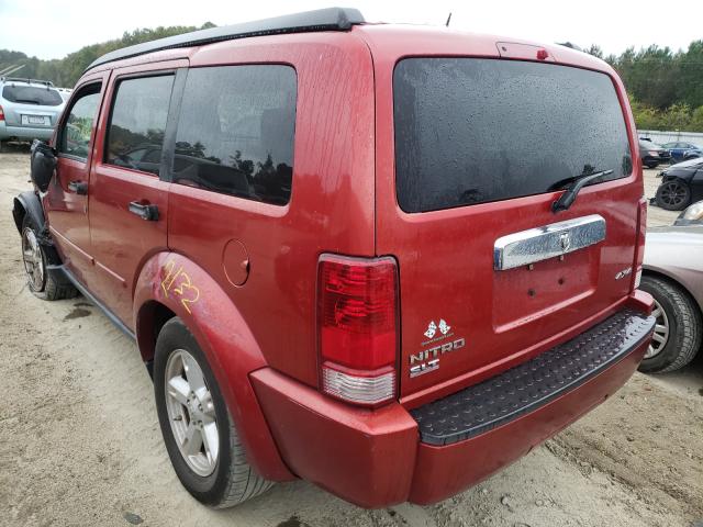 Photo 3 from auction – 2007 DODGE NITRO SLT with VIN 1D8GU58K37W681334