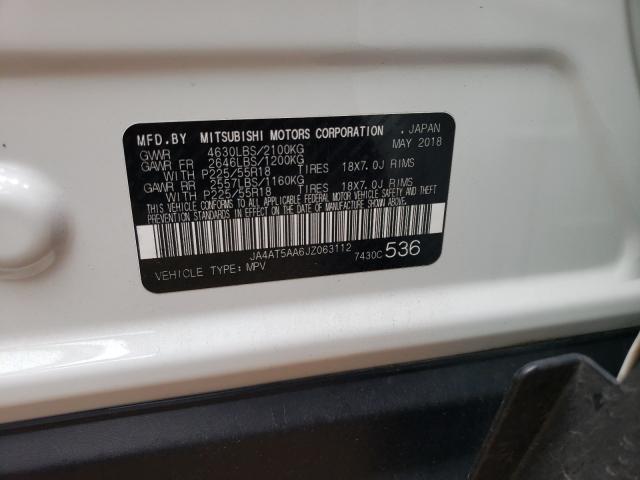 Photo 10 from auction – 2018 MITSUBISHI ECLIPSE CR with VIN JA4AT5AA6JZ063112