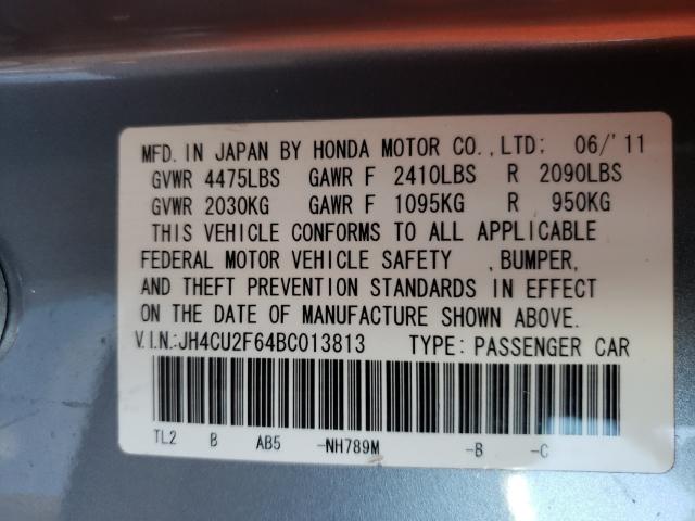 Photo 10 from auction – 2011 ACURA TSX with VIN JH4CU2F64BC013813