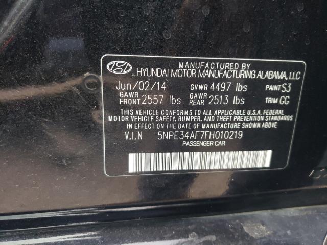 Photo 10 from auction – 2015 HYUNDAI SONATA SPO with VIN 5NPE34AF7FH010219