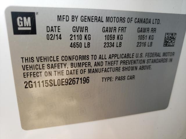 Photo 10 from auction – 2014 CHEVROLET IMPALA LT with VIN 2G1115SL0E9267196