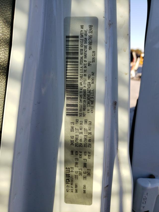 Photo 10 from auction – 2018 JEEP WRANGLER U with VIN 1C4HJXEN5JW274564