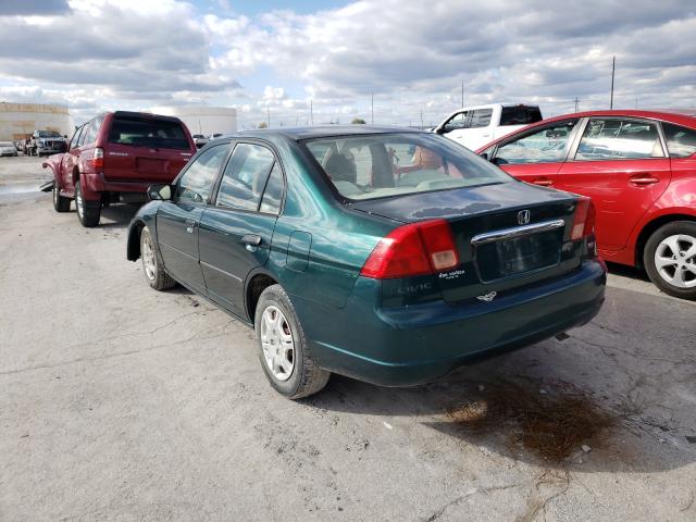 Photo 3 from auction – 2001 HONDA CIVIC DX with VIN 2HGES16261H525514
