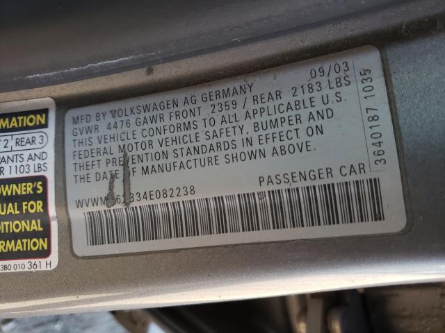 Photo 2 from auction – 2004 VOLKSWAGEN PASSAT GL with VIN WVWMD63B34E082238