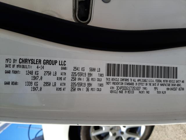 Photo 10 from auction – 2014 DODGE JOURNEY LI with VIN 3C4PDDDG1ET251637