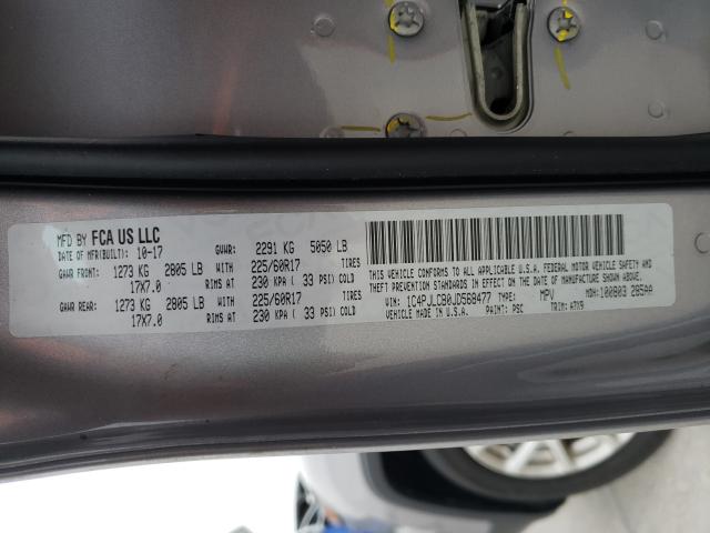 Photo 10 from auction – 2018 JEEP CHEROKEE L with VIN 1C4PJLCB0JD568477