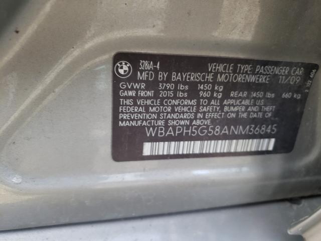 Photo 10 from auction – 2010 BMW 328 I SULE with VIN WBAPH5G58ANM36845