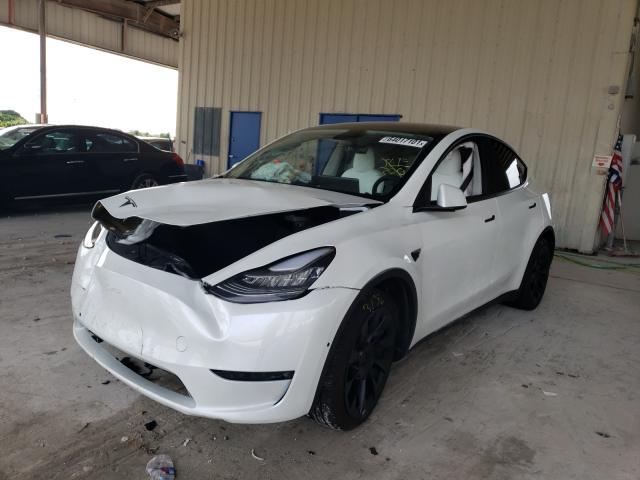 Photo 2 from auction – 2021 TESLA MODEL Y with VIN 5YJYGAEE0MF187644