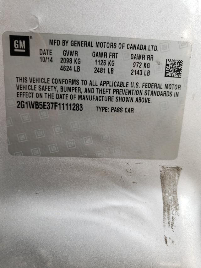 Photo 10 from auction – 2015 CHEVROLET IMPALA LIM with VIN 2G1WB5E37F1111283