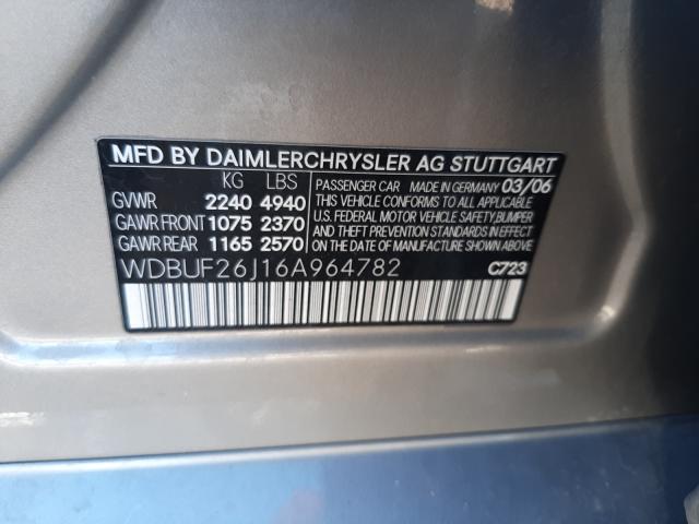Photo 10 from auction – 2006 MERCEDES-BENZ E 320 CDI with VIN WDBUF26J16A964782