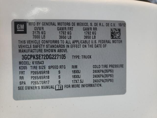 Photo 10 from auction – 2013 CHEVROLET SILVERADO with VIN 3GCPKSE72DG227105