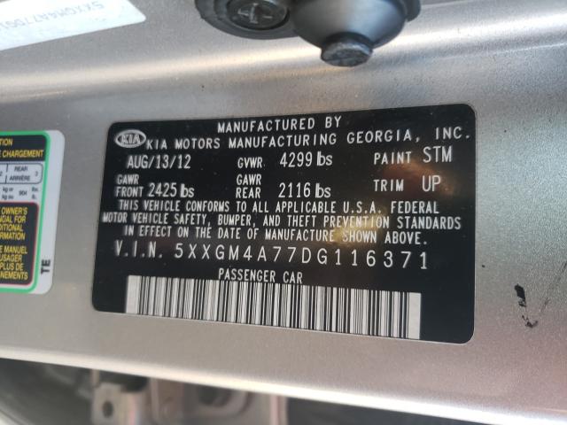 Photo 10 from auction – 2013 KIA OPTIMA LX with VIN 5XXGM4A77DG116371