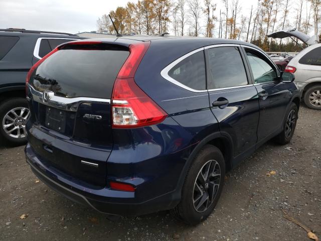 Photo 4 from auction – 2016 HONDA CR-V SE with VIN 2HKRM4H47GH707149