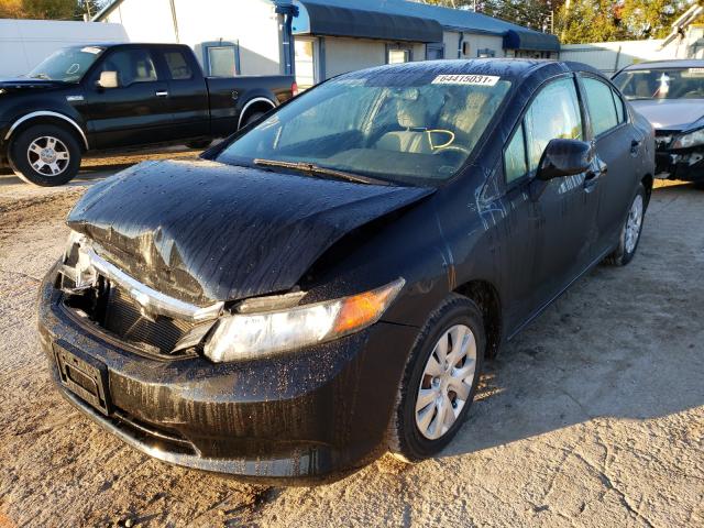 Photo 2 from auction – 2012 HONDA CIVIC LX with VIN 19XFB2F56CE019490