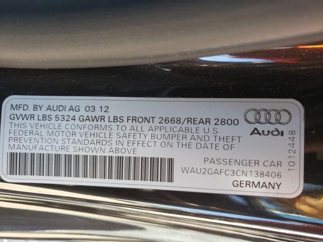 Photo 10 from auction – 2012 AUDI A7 PRESTIG with VIN WAU2GAFC3CN138406