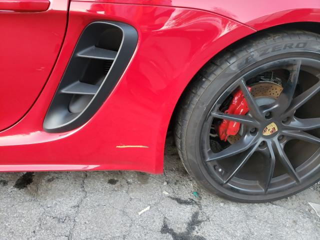 Photo 9 from auction – 2019 PORSCHE BOXSTER S with VIN WP0CB2A86KS228308