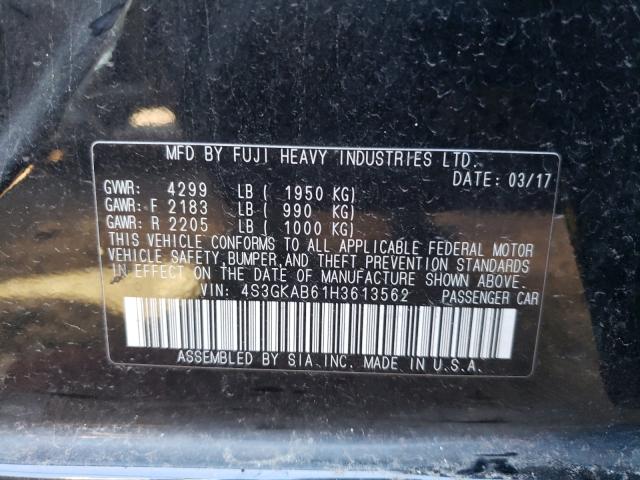 Photo 10 from auction – 2017 SUBARU IMPREZA PR with VIN 4S3GKAB61H3613562