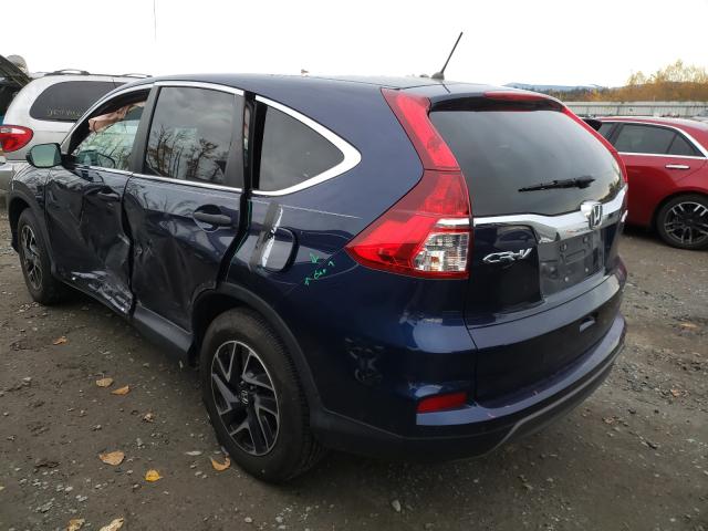 Photo 3 from auction – 2016 HONDA CR-V SE with VIN 2HKRM4H47GH707149