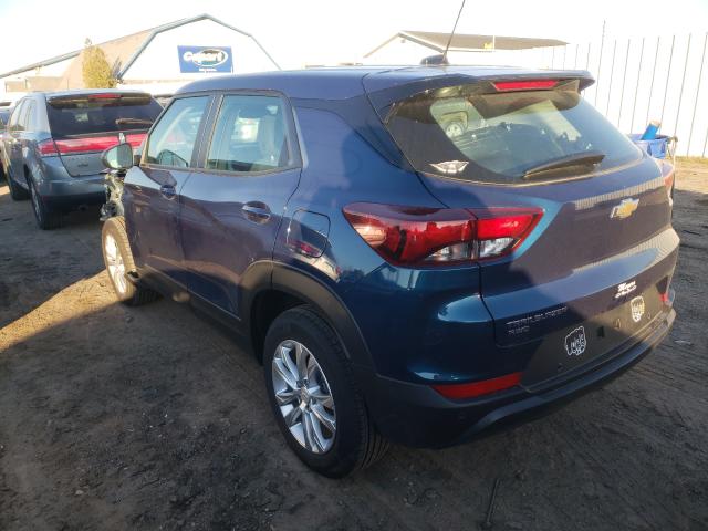 Photo 3 from auction – 2021 CHEVROLET TRAILBLAZE with VIN KL79MNSL7MB142112