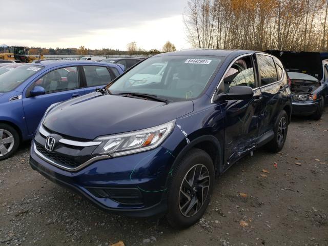 Photo 2 from auction – 2016 HONDA CR-V SE with VIN 2HKRM4H47GH707149