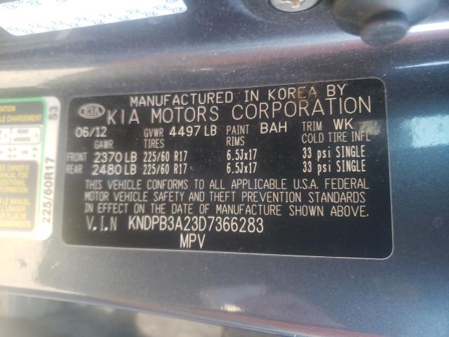 Photo 10 from auction – 2013 KIA SPORTAGE B with VIN KNDPB3A23D7366283