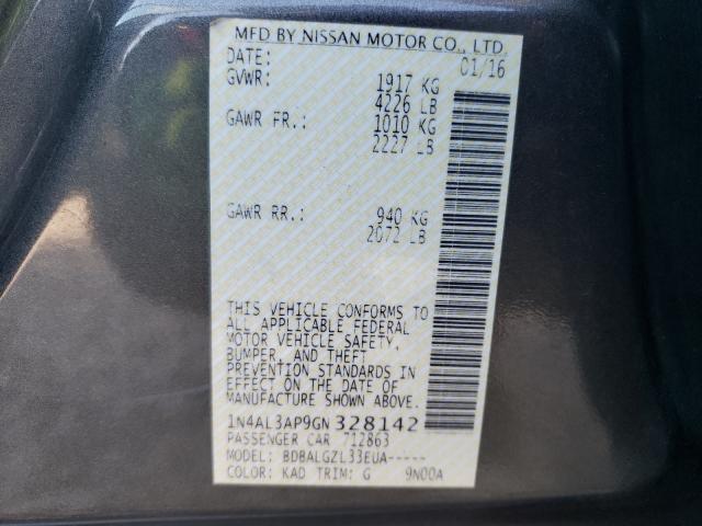 Photo 10 from auction – 2016 NISSAN ALTIMA 2.5 with VIN 1N4AL3AP9GN328142