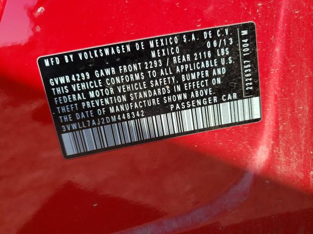 Photo 10 from auction – 2013 VOLKSWAGEN JETTA TDI with VIN 3VWLL7AJ2DM448342