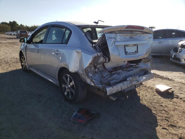 Photo 3 from auction – 2012 NISSAN SENTRA with VIN 3N1AB6AP1CL769484