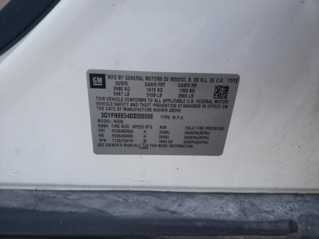 Photo 10 from auction – 2013 CADILLAC SRX PREMIU with VIN 3GYFNEE34DS556008