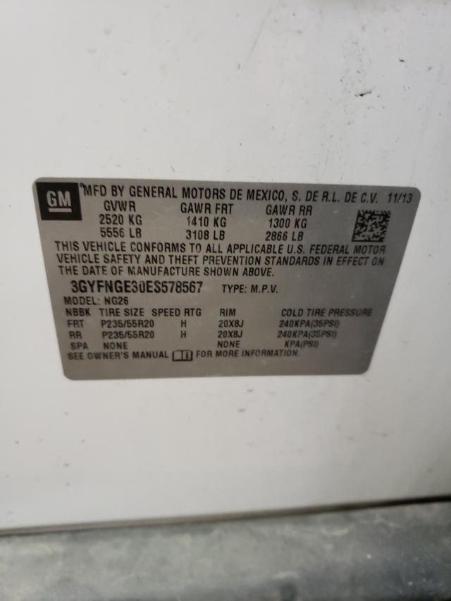 Photo 10 from auction – 2014 CADILLAC SRX PREMIU with VIN 3GYFNGE30ES578567
