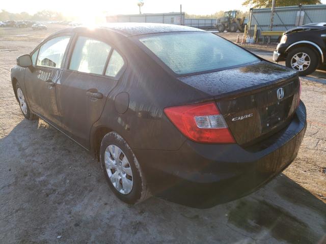 Photo 3 from auction – 2012 HONDA CIVIC LX with VIN 19XFB2F56CE019490