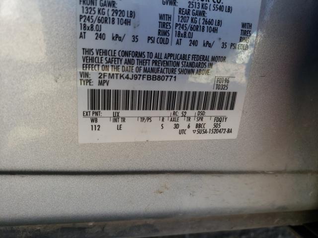 Photo 10 from auction – 2015 FORD EDGE SEL with VIN 2FMTK4J97FBB80771