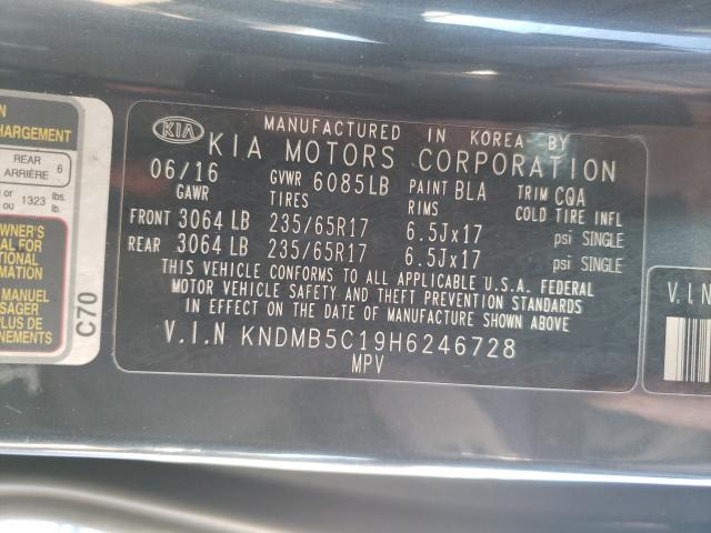 Photo 10 from auction – 2017 KIA SEDONA LX with VIN KNDMB5C19H6246728