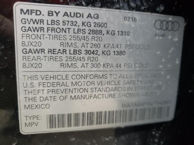Photo 10 from auction – 2018 AUDI SQ5 PREMIU with VIN WA1A4AFY6J2143983
