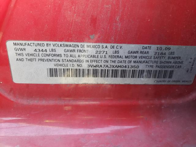 Photo 10 from auction – 2010 VOLKSWAGEN JETTA WOLF with VIN 3VWRA7AJXAM041350