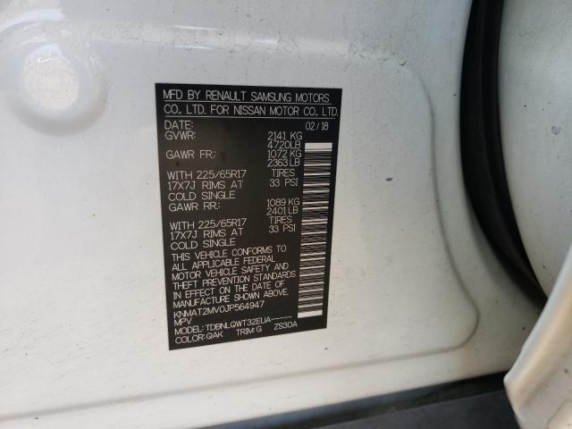 Photo 10 from auction – 2018 NISSAN ROGUE S with VIN KNMAT2MV0JP564947