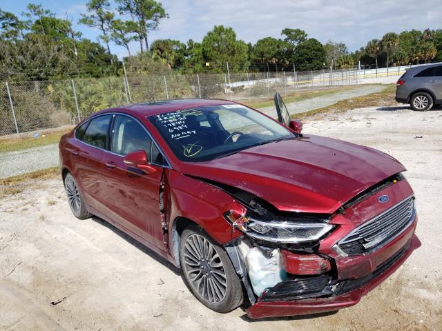 FORD FUSION SE 2018 with VIN 3FA6P0HDXJR126984 - Photo from auction
