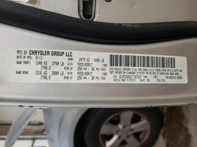 Photo 10 from auction – 2012 DODGE JOURNEY with VIN 3C4PDCBG2CT187327