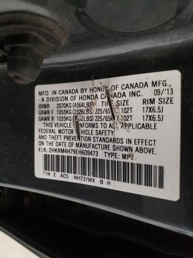 Photo 10 from auction – 2014 HONDA CR-V EXL with VIN 2HKRM4H79EH609473