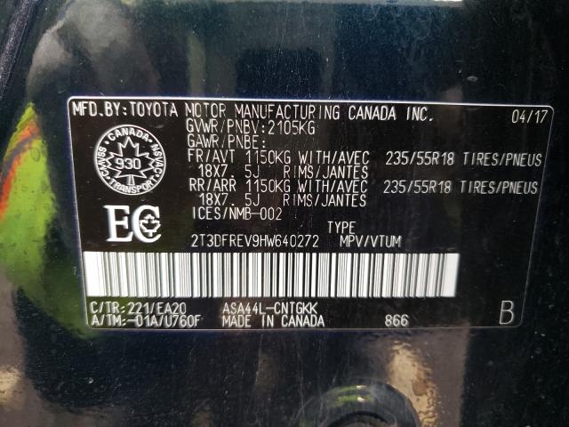 Photo 10 from auction – 2017 TOYOTA RAV4 LIMIT with VIN 2T3DFREV9HW640272