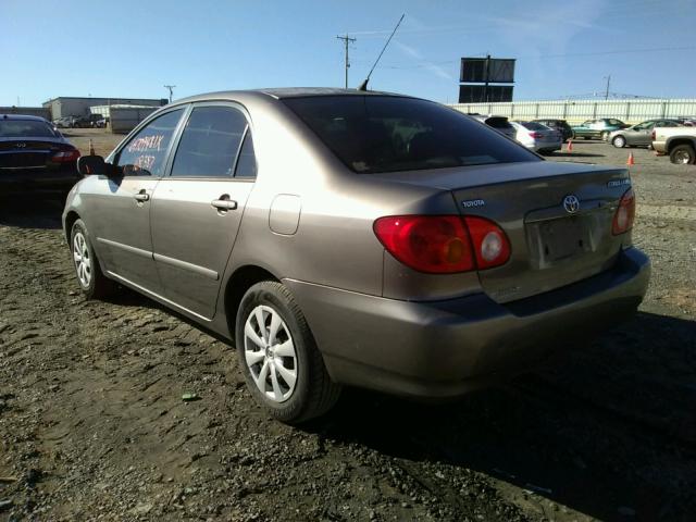 Photo 3 from auction – 2003 TOYOTA COROLLA CE with VIN 1NXBR38EX3Z073885